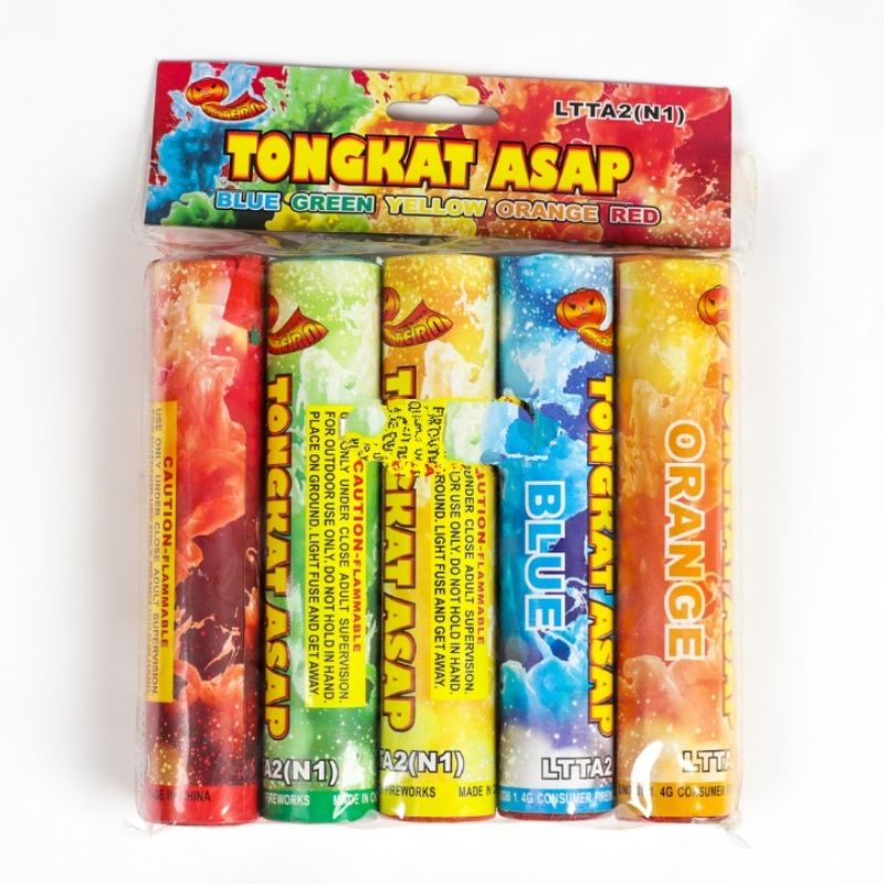 TONGKAT ASAP TOP LENTERA DURASI 6O dtk / Smoke Bomb / Tongkat Asap Merk Top lentera Satu Pak Isi 5pcs hub