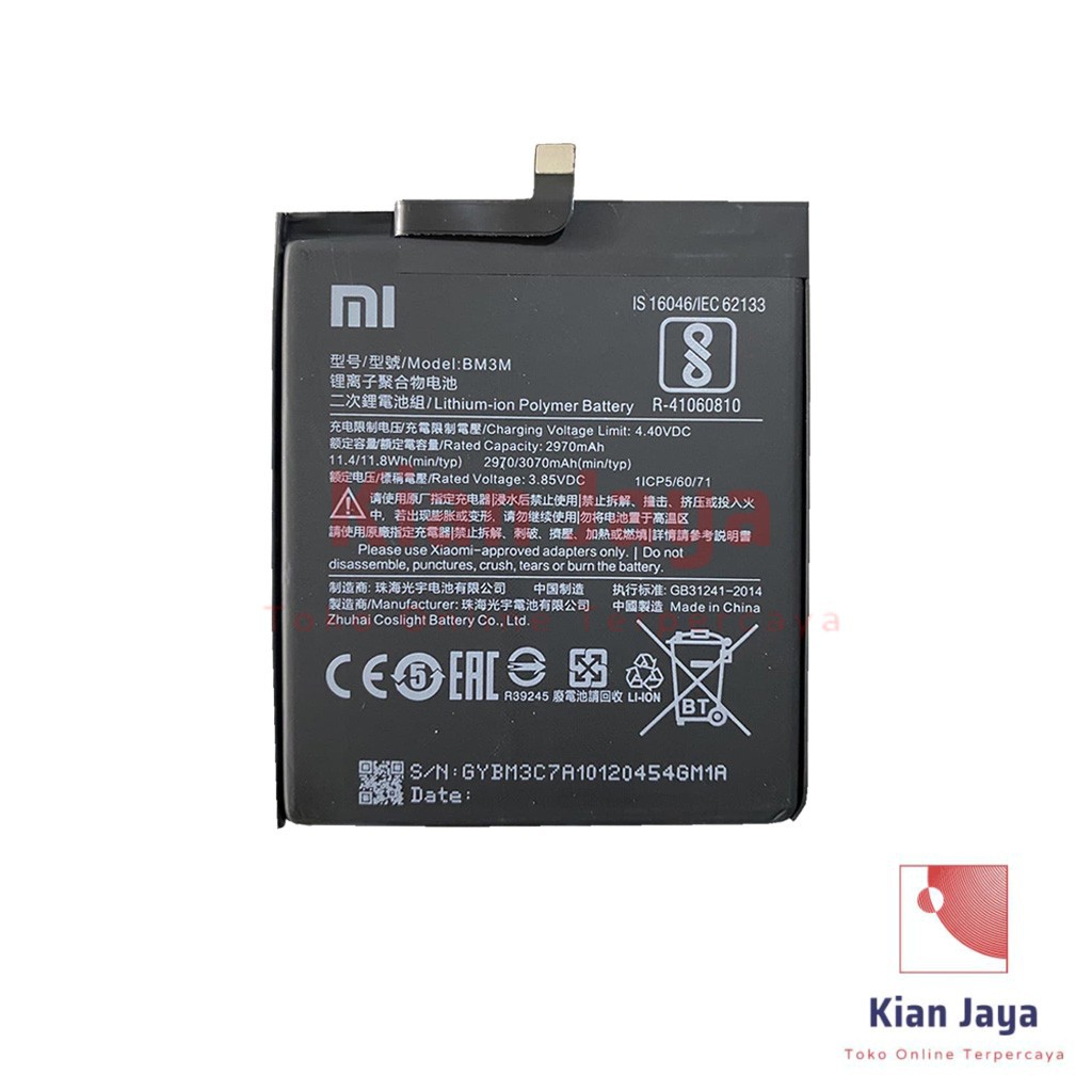 Baterai Xiaomi Mi 9 SE BM3M Original OEM Batre Batrai Battery HP Xiao Mi BM 3M Ori