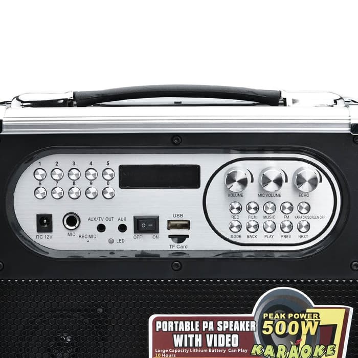 Yamada Speaker DM-Q89V 500W Video Karaoke Active 7 inci HD Screen