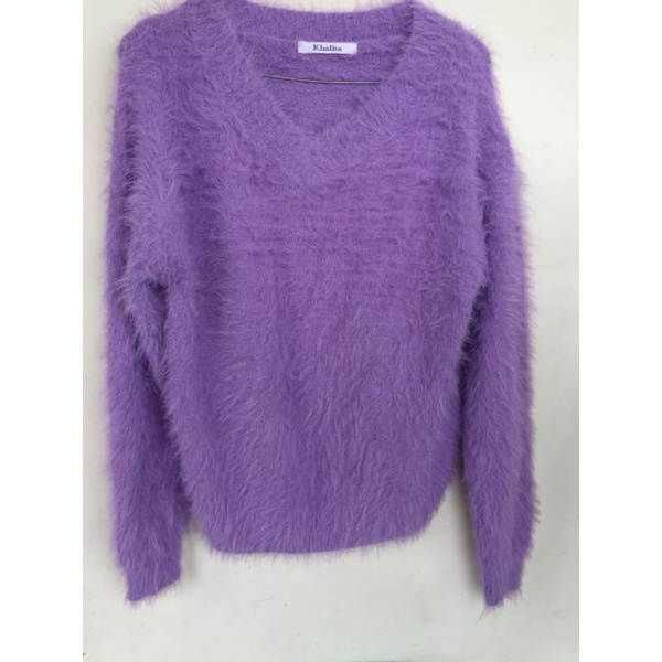 Lilac fuzzy sweater