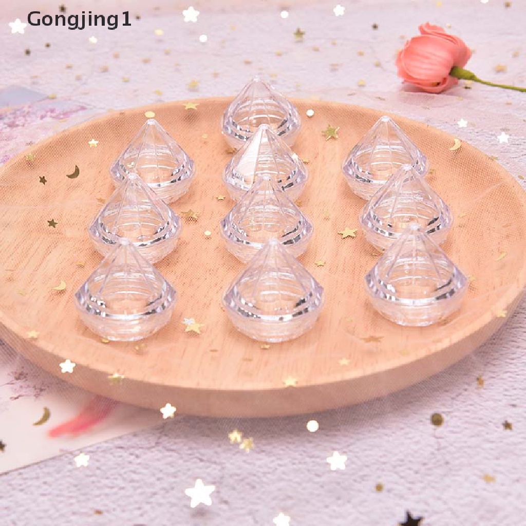 Gongjing1 10Pcs / Set Kontainer Kosong 5g Untuk Krim Wajah / Kosmetik