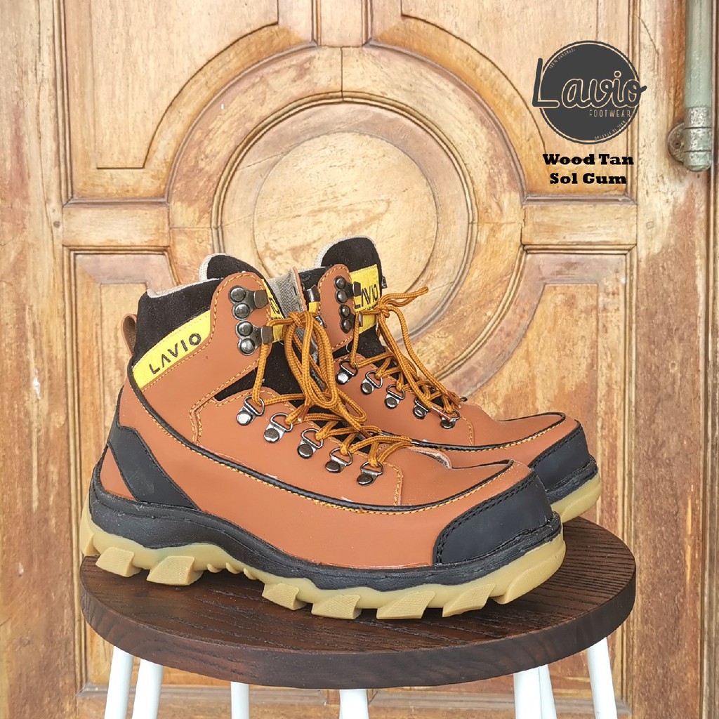 SEPATU SAFETY PRIA LAVIO WOOD ORIGINAL. BOOTS SAFETY KERJA