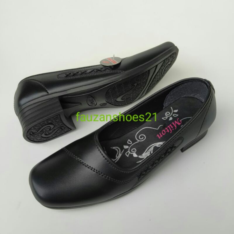 SEPATU PANTOFEL WANITA WEDGES formal  Milton DR 303/302