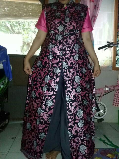 Sarimbit Longcardy Full Prada / Couple Batik Pink