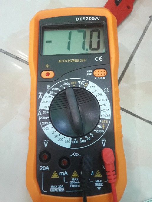 Multitester Digital Avometer Digital Multi Tester Dt9205a+ Multimeter