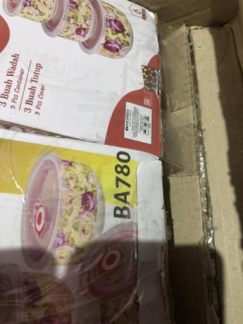 Vicenza Food Container Ba780 Motif Mawar & Melati - Garansi Original Tempat Makanan Bekal