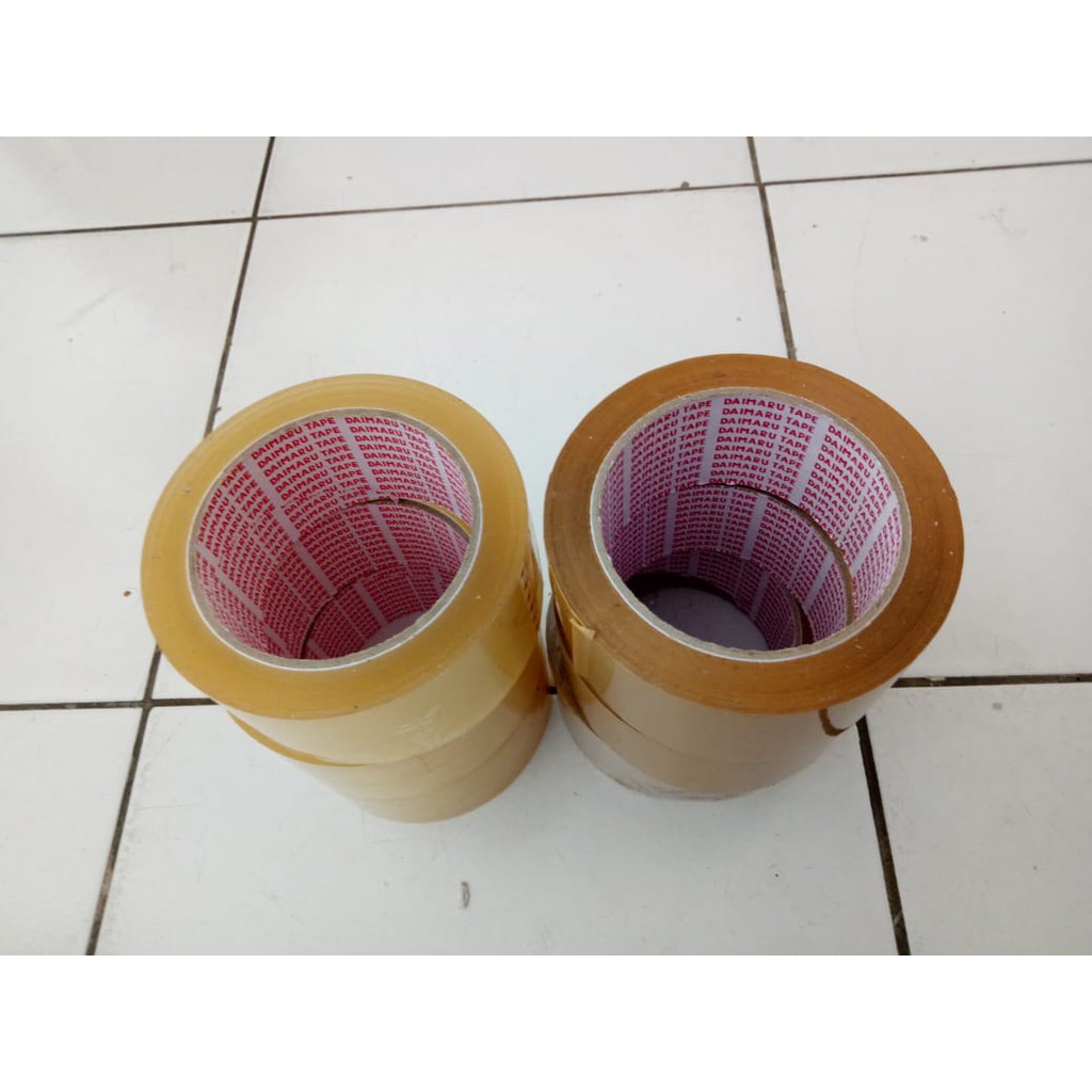 

Lakban OPP Daimaru 2 inch / 48mm x 90 yard bening dan coklat