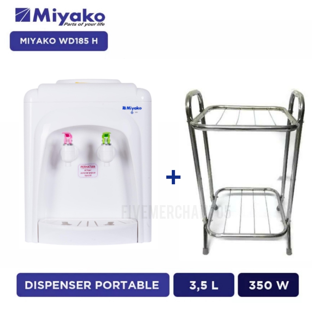 Dispenser Galon Atas Miyako WD 185 H Hot &amp; Normal Dispenser Air Miyako 185 Dispenser Miyako Murah