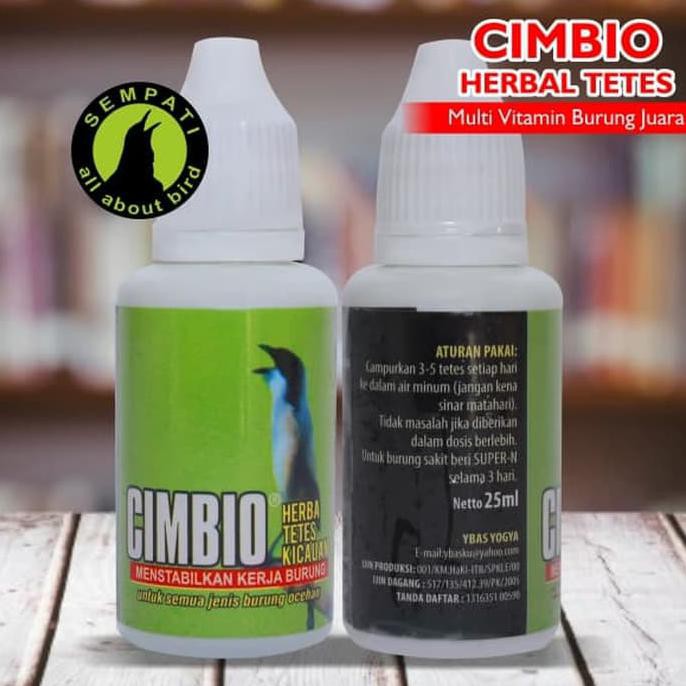 Buruan Serbu Cimbio Herbal Tetes Super Kicau Vitamin Burung Peningkat Rajin Bunyi