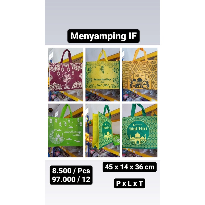 

Gomico Menyamping IF / Tas Lebaran / Tas Tenteng / Tas Idul Fitri / Goodiebag