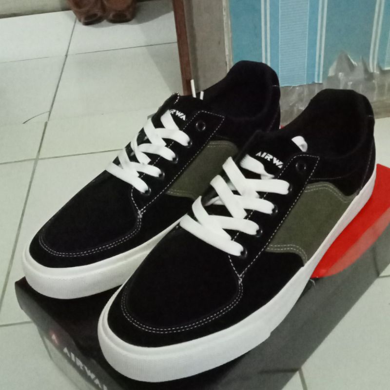 AIRWALK AIWY21F0703B NEAL (M)BLACK/OLIVE  (HITAM/OLIVE)