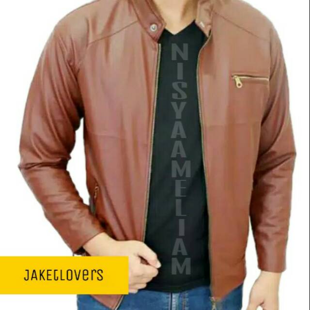 Jaket kulit new brand NGRIN original