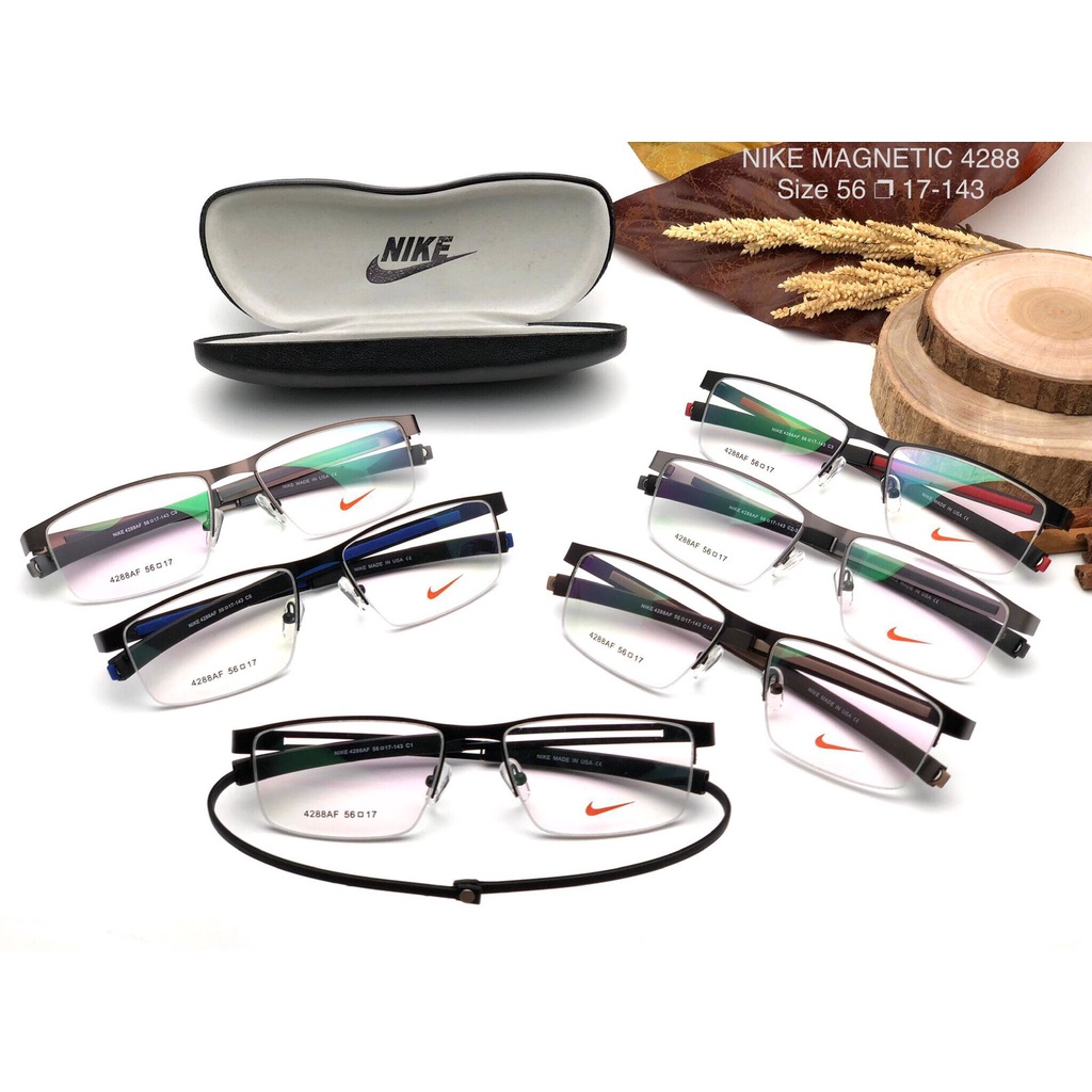 Frame Kacamata NIKE Magnet N4288 Sporty Half Pria Gantung