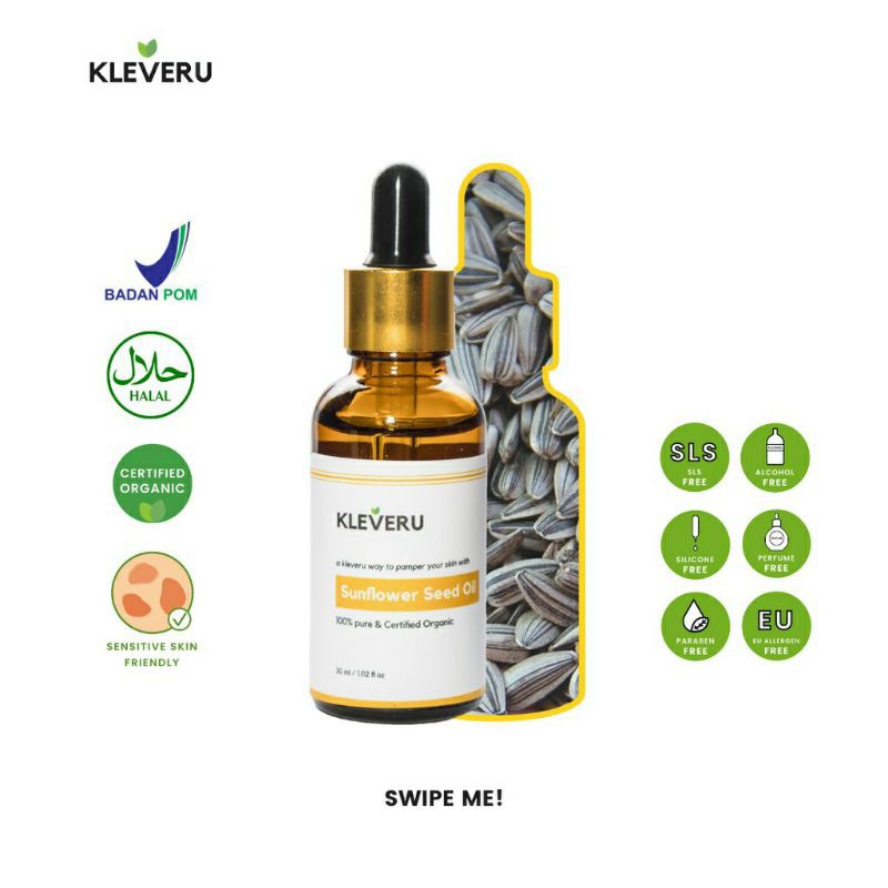 Kleveru Series Cleansing Gel Toner Serum Grapeseed Oil Sunflower Oil Ricebran Oil