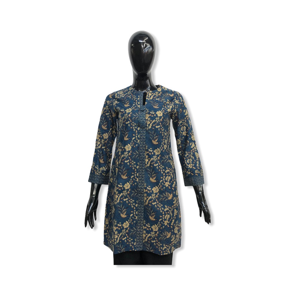 Exclusive Blouse Batik Kantor Lapis Furing Trikot Atasan Batik Usman Seragam Batik Grosir Murah