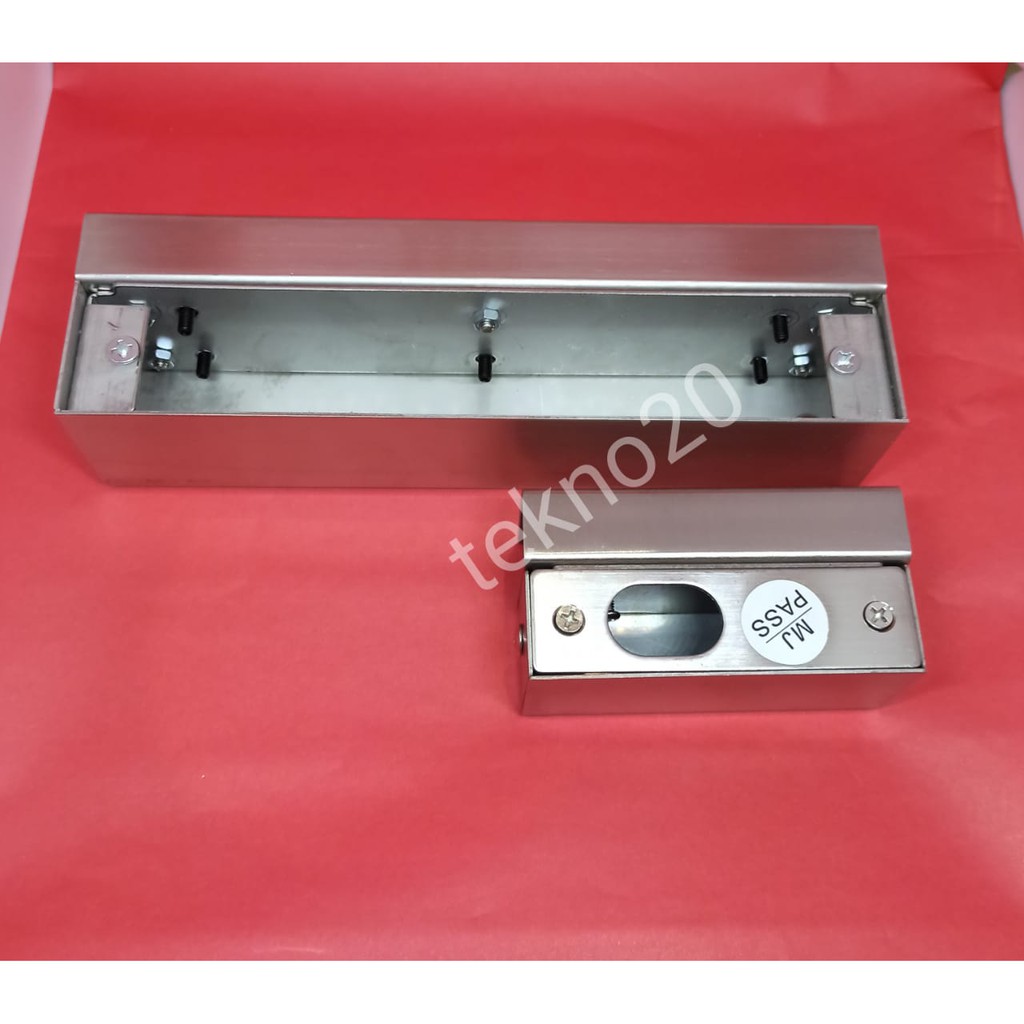 Bracket Dropbolt pintu kaca / Bracket Drop bolt / Bracket Dropbolt Stainless - U Bracket - Paket 1