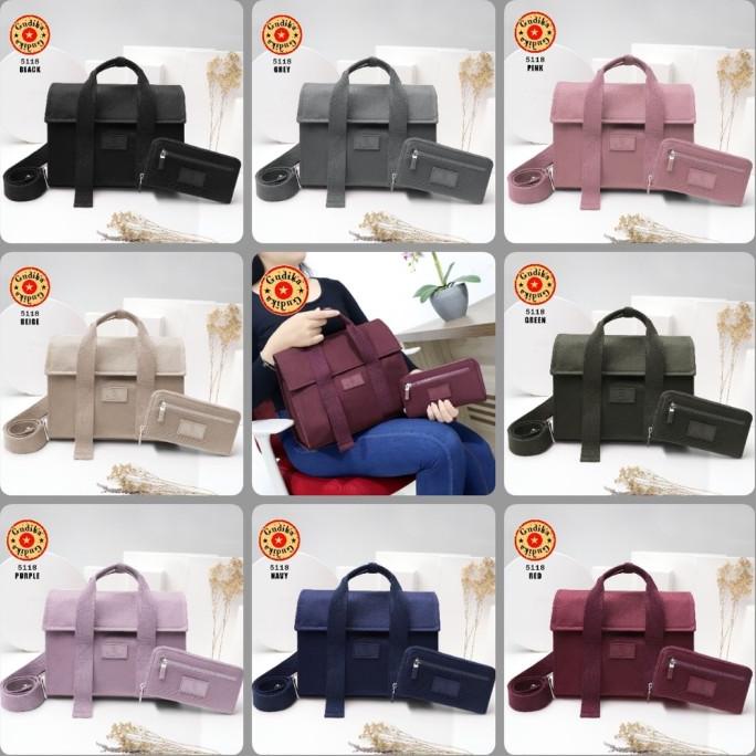 Tas Tangan Gudika 5118 - Tas Wanita Set Dompet Import Asli Termurah -