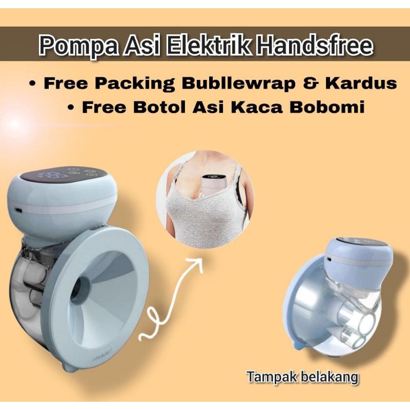 (ORIGINAL &amp; HADIAH) TERBARU POMPA ASI ELEKTRIK / POMPA ASI HANDS FREE WIRELESS ELECTRIC