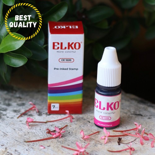 

Tinta Stempel Flash Trodat Otomatis Warna PINK isi 7 ML ELKO Waterproof