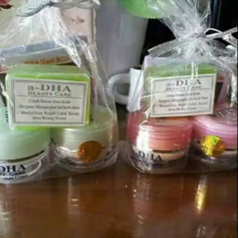 COD CREAM ADHA ORIGINAL ADHA PINK / ADHA HIJAU TULISAN EMBOS ORIGINAL