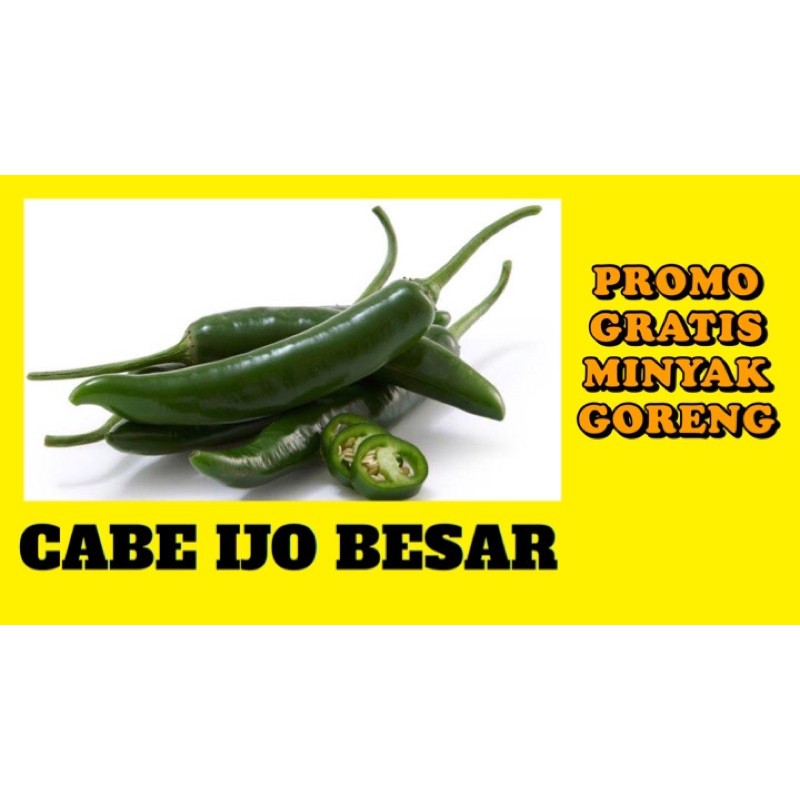 

CABE HIJAU BESAR 100 GRAM/ CABE TEWE HIJAU 100 GRAM