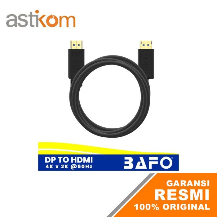Kabel Display port to hdmi bafo 4k 1.8m DP to HDMI Adapter Converter