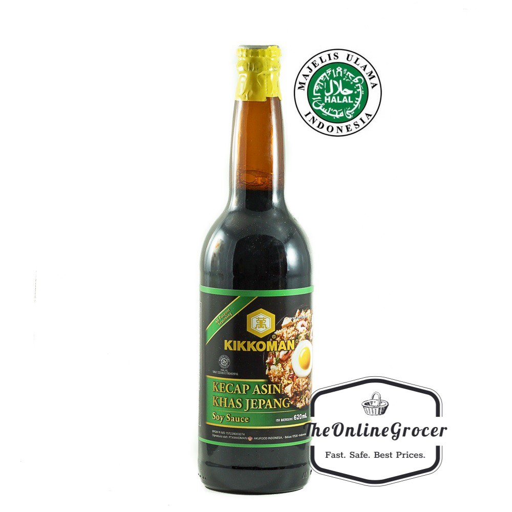 Kikkoman Soy Sauce/Kecap Asin HALAL MUI Khas Jepang 620ml