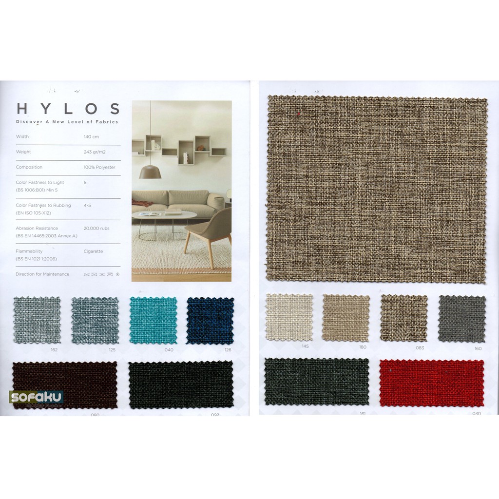 𝐒𝐎𝐅𝐀𝐊𝐔 : Hylos Ateja Fabric Kain Upholyster - Kain Jok Sofa Fabric Tebal Kain Ateja Hylos