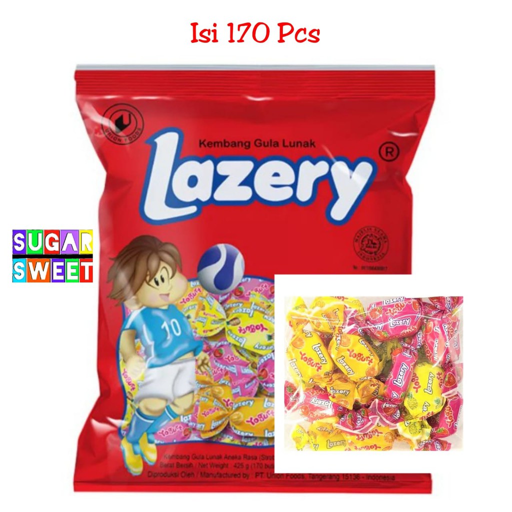 

Lazery Yogurt Sugus sak besar permen empuk isi 170 pcs