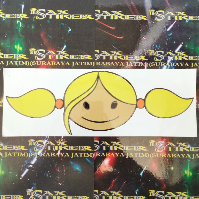 

stiker cutting surfer girl ukuran besar surfergirl 29cmx10,2cm