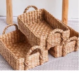 Wadah Parcel Enceng Gondok / Handel Kepang