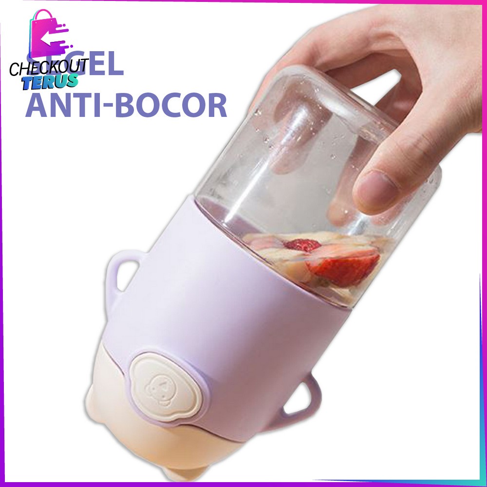 CT C467 Botol Minum Anak Sekolah 600ML Botol Minum Tutup Sedotan dan Tali Panjang BPA FREE Bottle Minum Anak