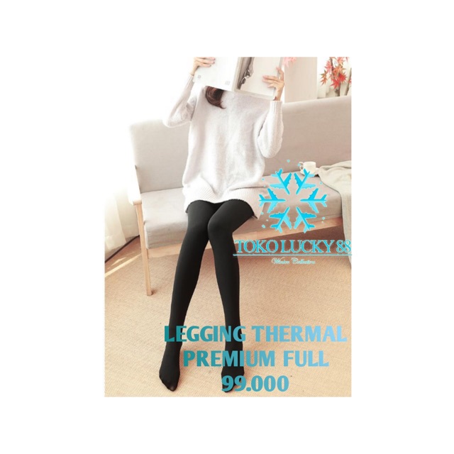 IMPORT MOLLAD Legging Thermal Full Celana Premium Lapis Bulu Full Kaki Winter Musim Dingin