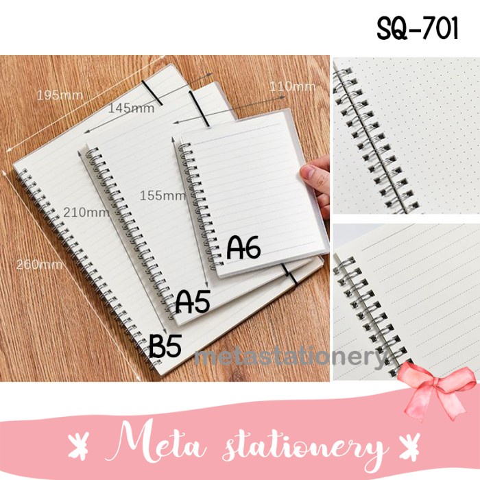 

Berkualitas Buku Sketsa / Notebook Classic Ring Binder Sq-701 Diskon