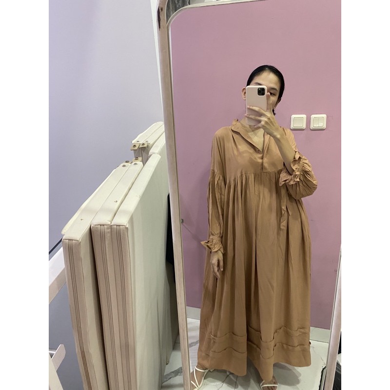 NABO - Kasela Long Dress (Dress rayon baby dol)