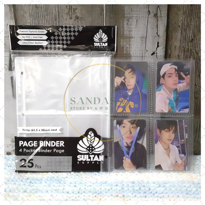 

Sultan Page Binder Sleeve A5 4P Double Sided (8 Pocket) - Pack