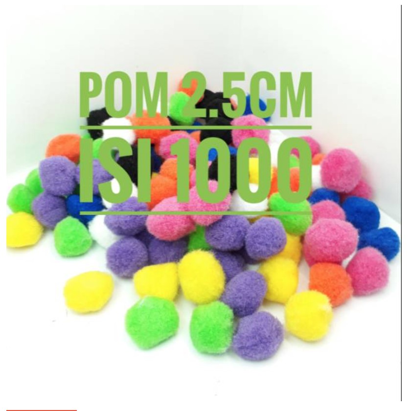 

Pompom 2,5cm isi 1000