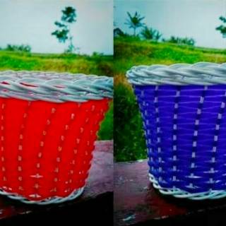 Pot anyaman rotan sintetis bunga shabby Shopee Indonesia Pot anyaman rotan sintetis bunga shabby Shopee Indonesia