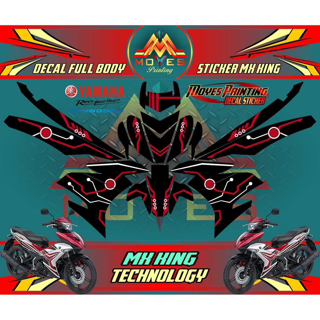 Sticker yamaha mx king 150 - decal motor mx king gambar technology