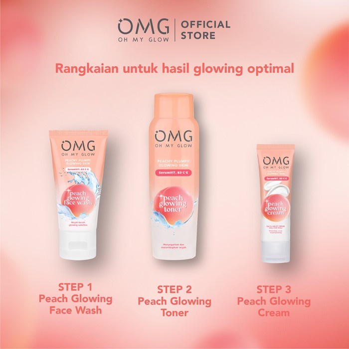 [FACE WASH] OMG OH MY GLOW PEACH GLOWING FACE WASH - 50gr