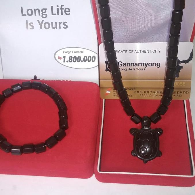 GANNAMYONG KALUNG DAN GELANG KESEHATAN TOURMALINE KURA