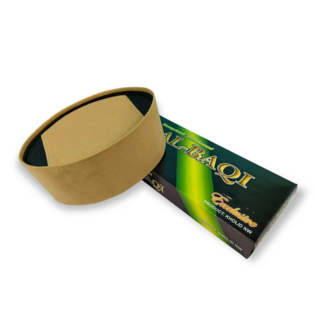 PECI KOFYAH SONGKOK WARNA COKLAT MUDA / BELUDRU CREAM