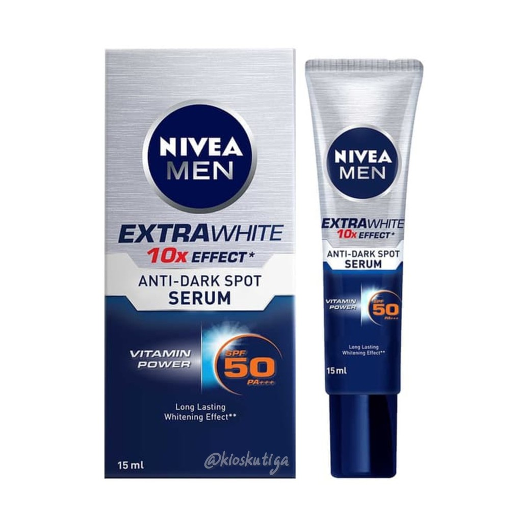 NIVEA MEN Personal Care Men Extra White Anti-Dark Spot Serum Spf50 15ml