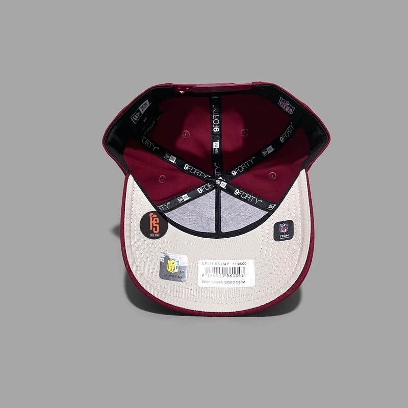 TOPI NEW ERA ORIGINAL A FRAME LV RAIDERS CARDINAL IVORY