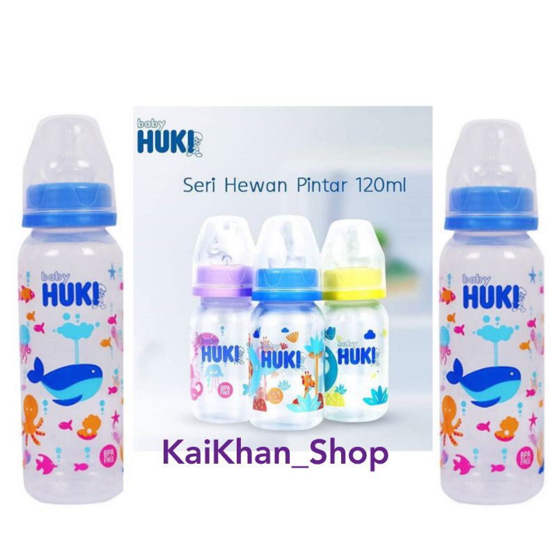 BABY HUKI Botol PP SP Round - 120 ml  dan 240ml (BPA Free) (No Box &amp; Random)