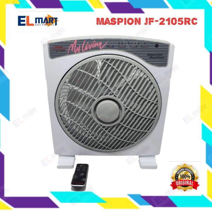 Kipas angin box fan MASPION Box fan 12 inch remote JF-1205RC / 1205 RC-MASPION Box fan 12 inch remote JF-1205RC / 1205 RC-1205 RC