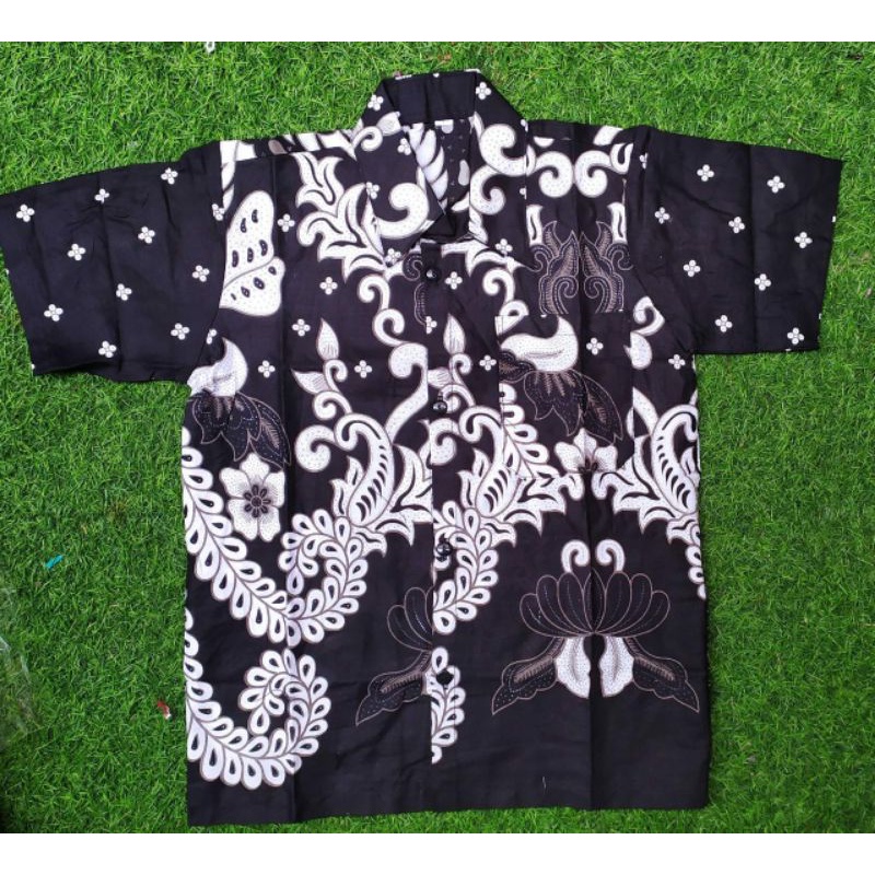 (ADA ANAK) Couple Batik Set Andara Pinguin Barina Gurita Brokat Modern Cewek Lengan Panjang