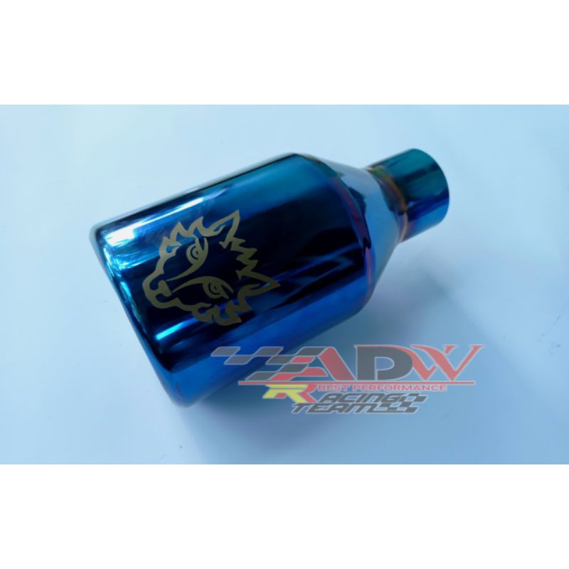 Knalpot mobil srigala bluemoon