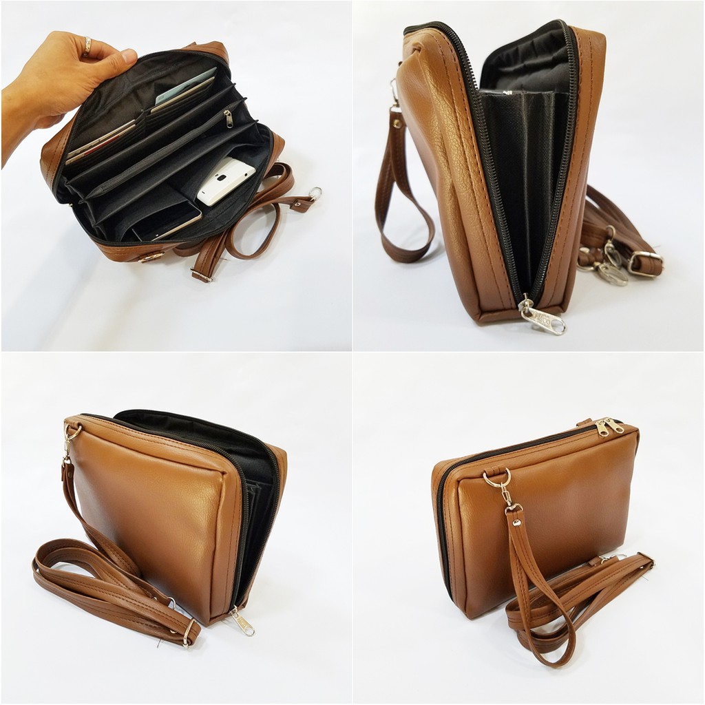 Exclusive Syn Leather Grade A Tas Dompet Tas Slempang Wanita HPO