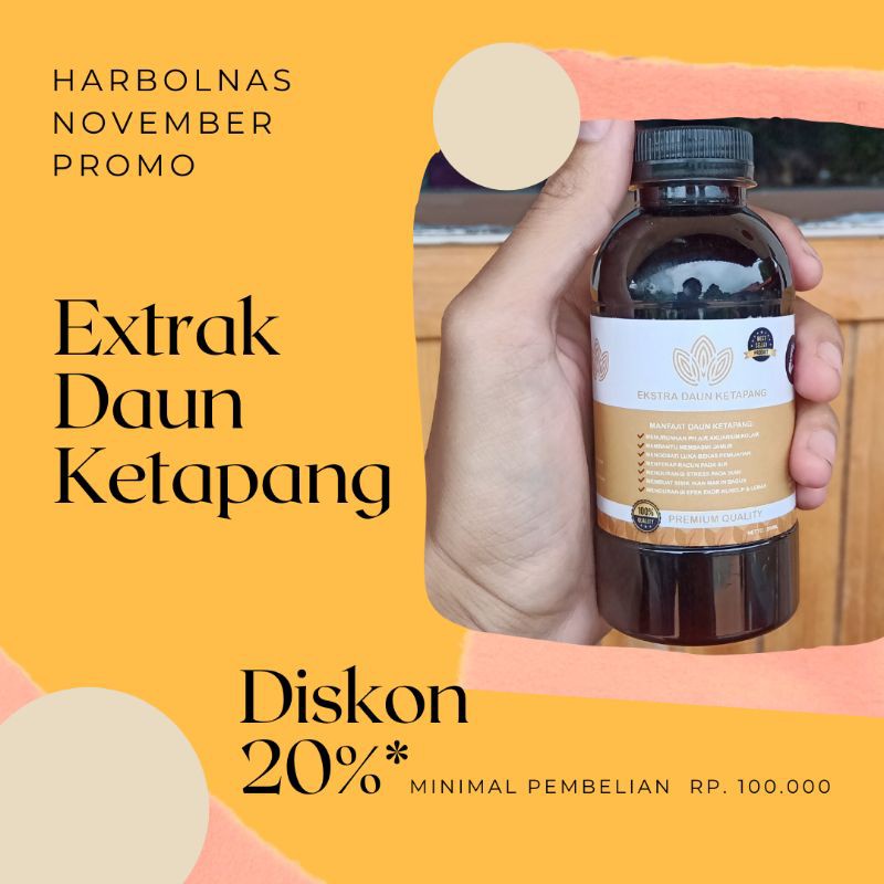 

Ekstrak Daun Ketapang Premium Khusus Ikan Cupang